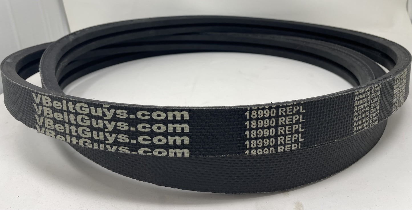 Woods 18990 Aramid Banded Replacement V-Belt / RM990 RM990-3