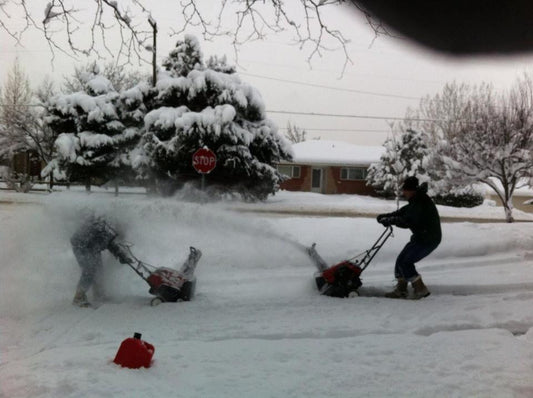 Snowblower Jousting