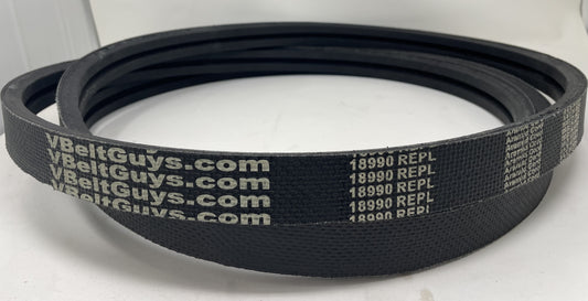 Woods 18990 Aramid Banded Replacement V-Belt / RM990 RM990-3