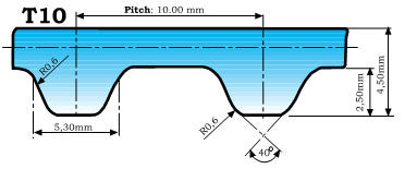 T10-1610-14 Timing Belt